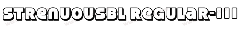 StrenuousBl Regular字体转换
